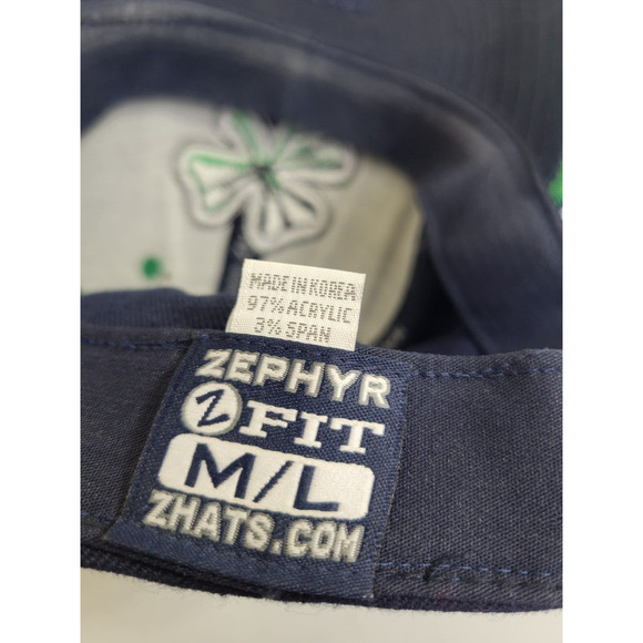 Notre Dame Fighting Irish Navy Blue College NCAA Fitted Baseball Cap Size M/L - Picture 6 of 6